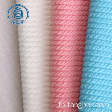 ฟองโพลีเอสเตอร์ jacquard ผูกมัดผ้าฟลีซนุ่มพิเศษ